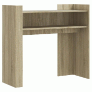 Table console chêne sonoma 100x35x90 cm bois d'ingénierie Modèle Atlas Infinite Focus - 848467