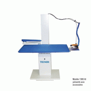 Table de repassage rectangulaire aspirante/chauffante, réseau vapeur Table de repassage rectangulaire aspirante/chauffante, réseau vapeur
