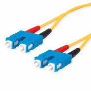 TELEGÄRTNER Cordon FO 2x E9/125 OS2, 1x SC Duplex - 1x SC Duplex, jaune, 5 m_0