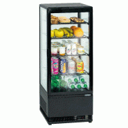 Vitrine réfrigérée positive 98L Noire Casselin