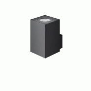 Applique Murale Led Zio, Noir Mat, Angle De 38°, Pour Ampoule Gu10 De 50 Mm, Design Carré Moderne Pour Éclairage Intérieur - Beneito & Faure - noi