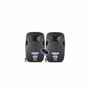 BM Sonic Double Enceintes Actives SONO DJ 900W TOTAL BX-7415-A multi entrées Equaliseur 5 canaux , 15" Bluetooth USB, Téléco, Lumière - 3666638034397