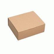 Boîte d'expédition simple cannelure brune 30x24x10cm - par 20 - protection renforcée et facile à monter