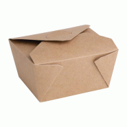 Boîtes repas en carton recyclable 600ml - Lot de 300 | Fiesta