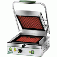 Grill Panini Vitrocéramique PV27LR Lisse Rainurée Simple Fimar