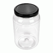 Pot avec couvercle PET 1000 ml Ø10,8x17cm - par 51
