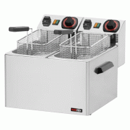 RM GASTRO Friteuse électrique double 0,6 kW/l, 5+5 l TOP 230 V REDFOX - FE 44 S - REDFOX - 0615402788915