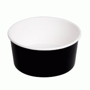 Saladier en carton noir 750ml Ø14,5/12,5x7cm par 500