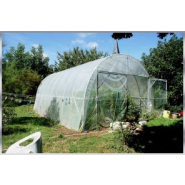 Serre de jardin modèle tubulaire à porte battante ou coulissante