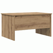 VidaXL Table basse Chêne artisanal 102 x 50,5 x 46,5 cm Modèle Polaris Prestige Plus - 879454