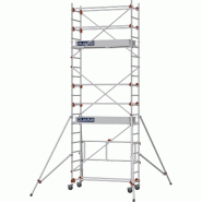Échafaudage roulant aluminium AL 165 version base pliante - Hauteur de travail : 5,80 m - DUARIB - 613354 Échafaudage roulant aluminium AL 165 version base pliante - Hauteur de travail : 5,80 m - DUARIB - 613354