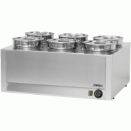 Bain-marie à sauce 6 cuves Casselin