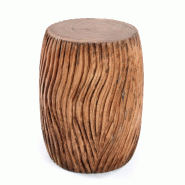 Bazar Bizar Tabouret en bois de suar 30x30x45 cm naturel - beige Bois massif JACI010N