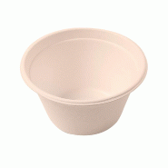 Bol bagasse naturelle 360cc Ø11,6x6,3cm - par 500