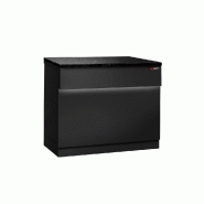 Comptoir caisse TORONTO - L900 mm - Plan de travail en granit Noir - P900