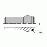 Embout à souder FEMBS14300 - 14S NE, Épaisseur 3.00mm, avec joint O-ring_0