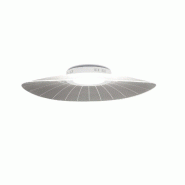 Fabas Luce Plafonnier Led Intégré Vela 24 W 4000 Lm 3000 K Blanc Chaud, Structure En Métal Et Méthacrylate, Dimmable, Coupure De Phase, Ip20, 59 X