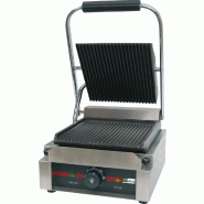 Grill panini électrique plaque simple rainurée puissance 1,8 kw - 2... - PGH811