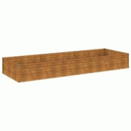 Helloshop26 - Jardinière bac lit surélevé plantes fleurs terrasse jardin de jardin 291 x 100 x 36 cm acier corten marron 02_0039425 - 3000218482206 Helloshop26 - Jardinière bac lit surélevé plantes fleurs terrasse jardin de jardin 291 x 100 x 36 cm acier corten marron 02_0039425 - 3000218482206