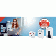 HSM destructeur de documents 14-16 feuilles coupe en particules 1.9x15mm 1842111 hsm securio b34 - blanc 1842111