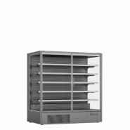 KLIMAITALIA Armoire murale ventilée, 3 côtés, vitrage, 2 portes. Température positive. Éclairage LED. Température -1°C/+5°C.  Modèle VISION 150 - 2488
