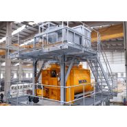 Mb-k140 centrale à béton fixe - meka - 136 à 153 m³/h - Double Arbre - 2x55 kW_1
