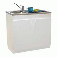 Meuble sous-évier mélaminé sim'hydro 2 portes 900x600mm - néova - s12n42090h - 761793