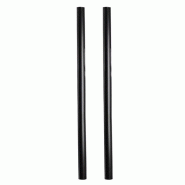 MONDO DECO Paille cocktail 20 cm Ø 8 mm x250 Mondo Déco - noir plastique polypropylène 3558840073281