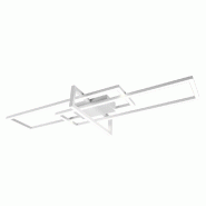 Plafonnier LED blanc mat 34W 4100lm 4000K - Trio - Salinas - blanc métal 4017807487879