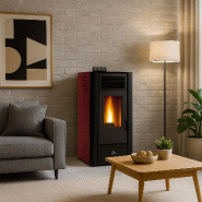 Poêle à granulés étanche Anita 11,6 kW Bordeaux Sannover + Kit d’installation - rouge acier 3760401213634 Poêle à granulés étanche Anita 11,6 kW Bordeaux Sannover + Kit d’installation - rouge acier 3760401213634