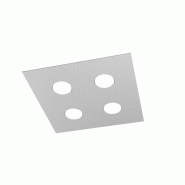 Top light Plafonnier carré Toplight Area 4 lumières avec culot GX53, structure grise, design moderne 40x40x3cm - gris 8056039149946