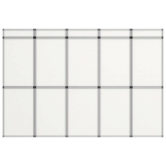 Vidaxl mur d'affichage exposition pliable 15 panneaux 302x200 cm blanc 51211