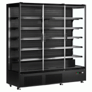 Vitrine réfrigérée murale libre-service en 3 portes avec joues vitrées Vitrine réfrigérée murale libre-service en 3 portes avec joues vitrées