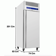 Armoire réfrigérée GN2/1négative 700 L 1 Porte tropicalisé - GN650BT