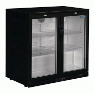 Arrière-bar deux portes pivotantes Série G noir 208L GL002 Polar