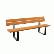 Banc Public Gira - Structure en acier zingué avec lattes en bois - Hauteur assise 441 mm - Longueur 1800mm ou 2000mm - Capacité 4 places - Fabrication française Banc Public Gira - Structure en acier zingué avec lattes en bois - Hauteur assise 441 mm - Longueur 1800mm ou 2000mm - Capacité 4 places - Fabrication française