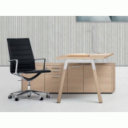 Bureau de direction Altare sur crédence avec rangement tiroirs Bureau de direction Altare sur crédence avec rangement tiroirs