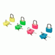 Cadenas en Laiton Fluo 20 mm - Lot de 4 - Sécurisez Vos Effets Personnels - Silverline - multicolore 5024763050787 Cadenas en Laiton Fluo 20 mm - Lot de 4 - Sécurisez Vos Effets Personnels - Silverline - multicolore 5024763050787