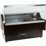 CombiSteel Vitrine réfrigérée Oscar 1584 x 815 x 1280 mm - noir inox CC1142 CombiSteel Vitrine réfrigérée Oscar 1584 x 815 x 1280 mm - noir inox CC1142