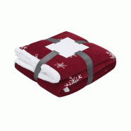 Couverture Rouge Douce Et Chaude, 125X160 Cm, Motif De Noël - 8414271030680