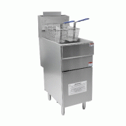 Cuistance Friteuse à gaz professionnelle en inox sur coffre 23 L – Puissance professionnelle - inox GF90