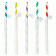 García de Pou Garcia de Pou 3000 Unités - Pailles À Franges Sous Sachets 'Paper' Ø0,60X20 Cm Assorti Papier - papier 180.91