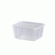 GILAC Boîte plastique alimentaire avec couvercle Carty X25 - 3 formats - .75 L - Transparent G602575 - transparent 3573678704145