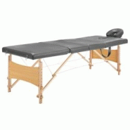 Helloshop26 - Table de massage avec 4 zones cadre en bois banc de massage appuie-tête accoudoir réglable lit de massage pliant 02_0001802 - 30000888 Helloshop26 - Table de massage avec 4 zones cadre en bois banc de massage appuie-tête accoudoir réglable lit de massage pliant 02_0001802 - 30000888