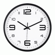 IvoQ Horloge mural 3D moderne - Mécanisme silencieux - Facile à lire - Horloge murale analogique - Noir/Blanc - 30 cm - 8721335300567_0