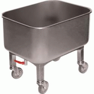 L2G Cuve roulante 80 L + robinet de vidange, inox - 3701188013307