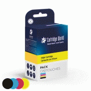 Pack de 4 cartouches d'encre bk+c+m+y cartridge world compatible epson t3596