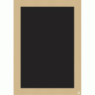 Panneau Nature kraft recto noir 30x40cm Panneau Nature kraft recto noir 30x40cm