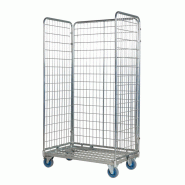 Roll conteneur | 3 côtés petites mailles