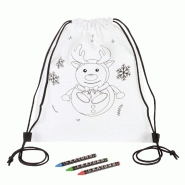 Sac cordon à colorier colourful elk - référence : cmbq6u
